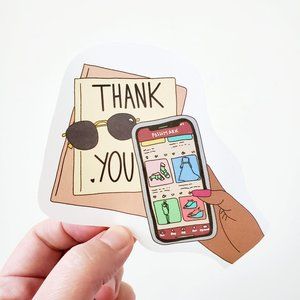 LB005 Poshmark Thank You Sticker [Price Firm]